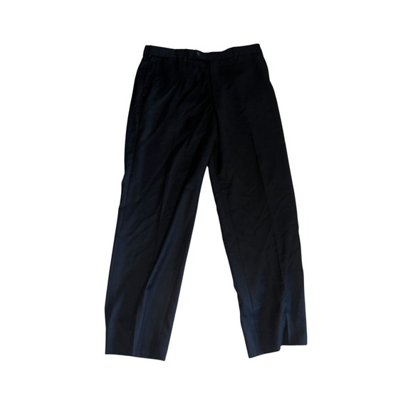 Valentino Pants - Valentino Black Straight Pants Sz 42 Virgin Wool Luxury Designer Trousers